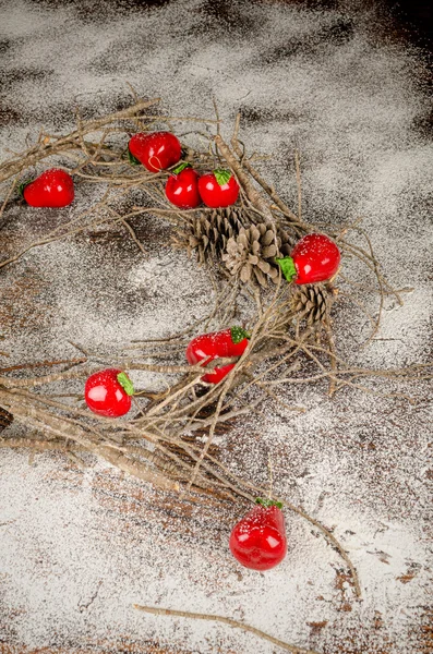 Rustic Christmas decoration — Stock Photo, Image