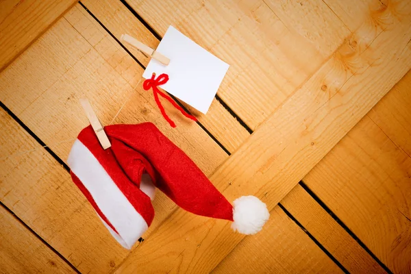 Wish list and Santa cap — Stock Photo, Image