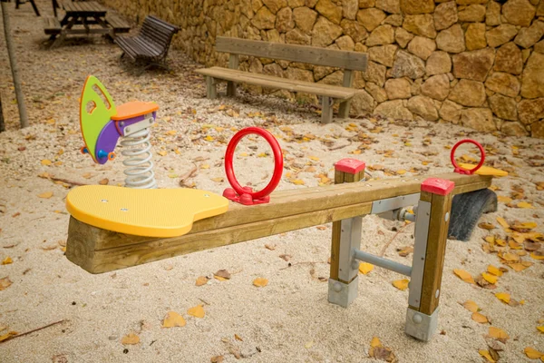 Seesaw in een speeltuin — Stockfoto