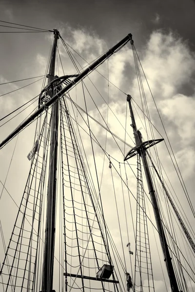 Sailboat masts — Stock Photo, Image