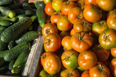 Piyasadaki taze yiyecek