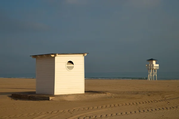 Liten strandhydda — Stockfoto