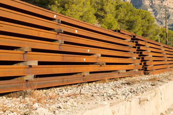 Railroad construction site — Stock Photo, Image