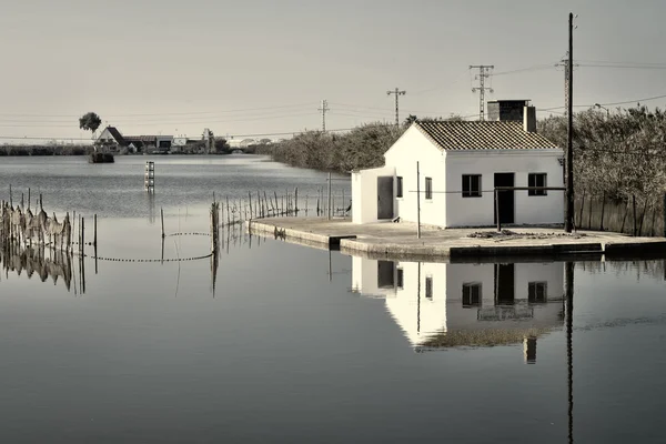 Antiga quinta na lagoa de Albufera — Fotografia de Stock