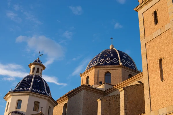 Kuppeln der Kirche von Altea — Stockfoto