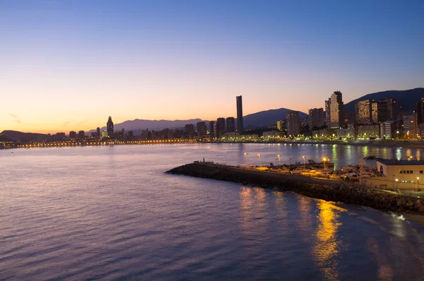 Benidorm à noite — Fotografia de Stock