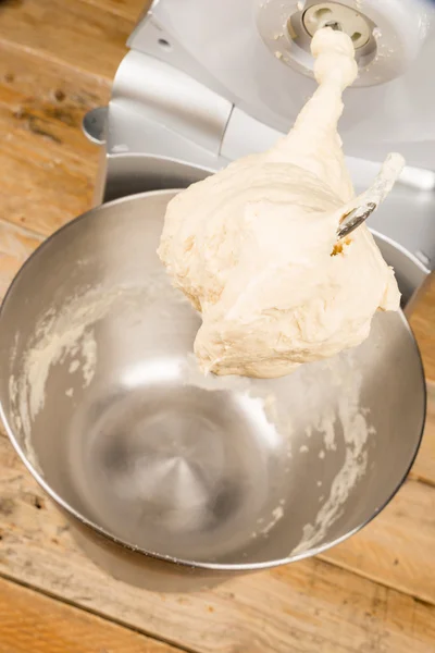 Finised dough on the hook — Stock Photo, Image