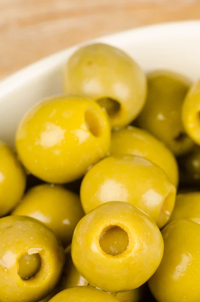 Olives stuffed with pepper — Stock Photo, Image