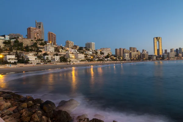 Águas da baía de Benidorm — Fotografia de Stock