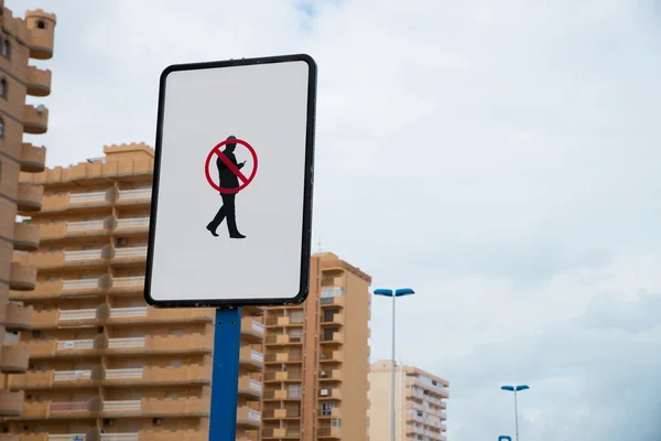 Gebruik niet uw smartphone — Stockfoto