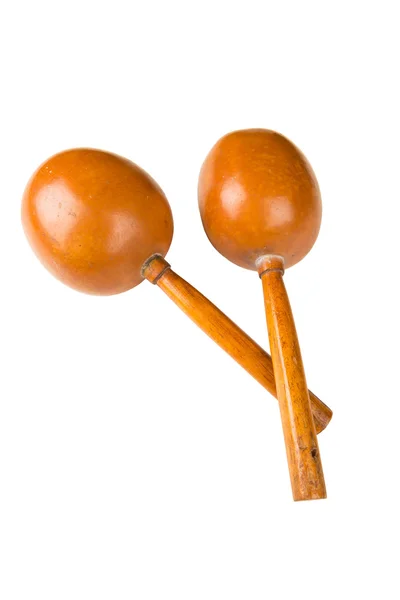 Paar van handgemaakte maracas — Stockfoto