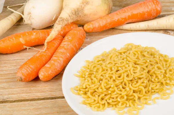 Ingrediënten voor een groentesoep — Stockfoto