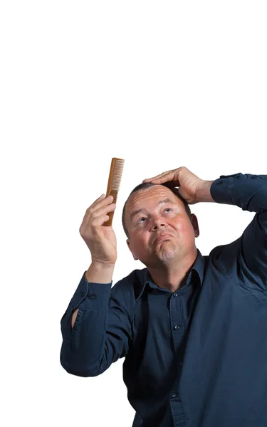 Guy with little hair — Stock Photo, Image