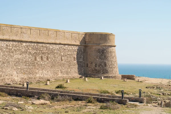 Fortificazione costiera con vista — Foto Stock