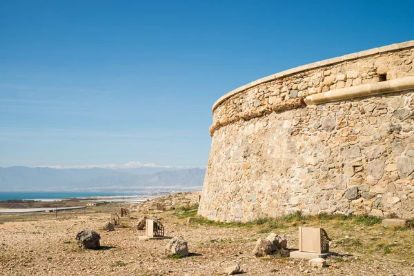 Fortificazione costiera con vista — Foto Stock