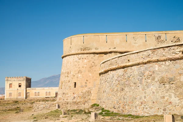 Fortificazione costiera con vista — Foto Stock