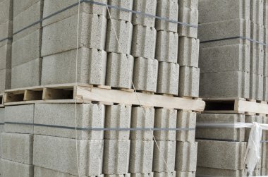 Birçok beton bloklar