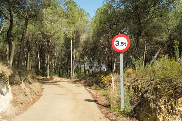 Señal límite de peso — Foto de Stock