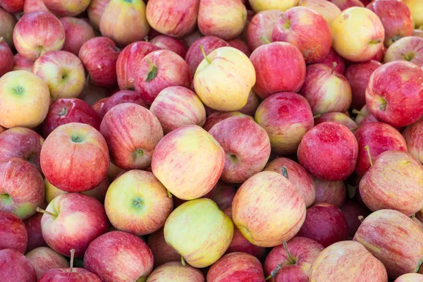Manzanas en un puesto del mercado callejero — Foto de Stock