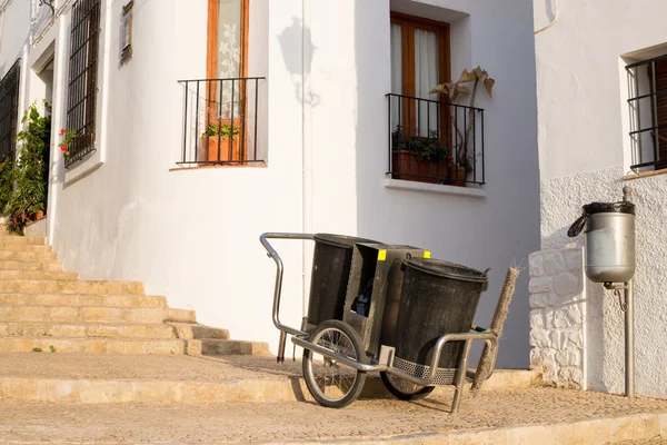 Carrello pulitore stradale — Foto Stock