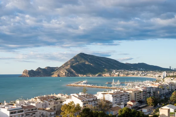 Altea вид на старый город — стоковое фото