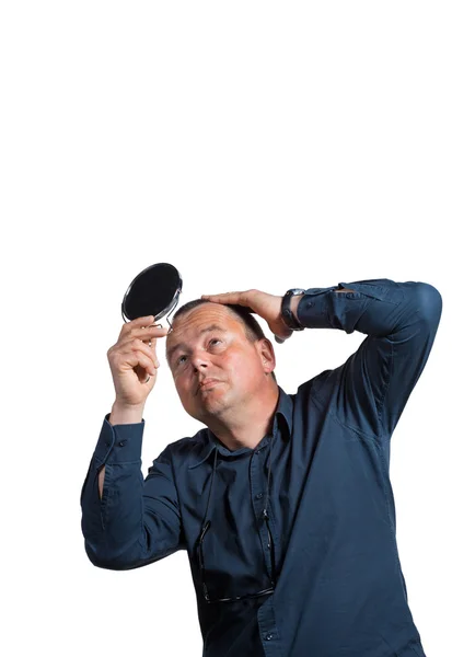 Homem com cabeça careca — Fotografia de Stock