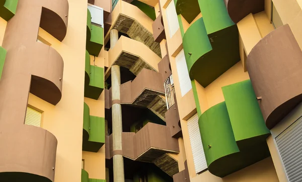 Kleurrijke gebouw Facade — Stockfoto