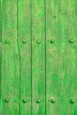 Yeşil ahşap plakalar