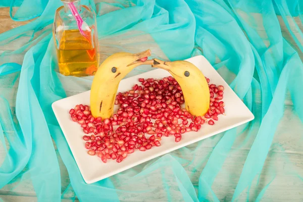 Fruity kid dessert — Stock Photo, Image