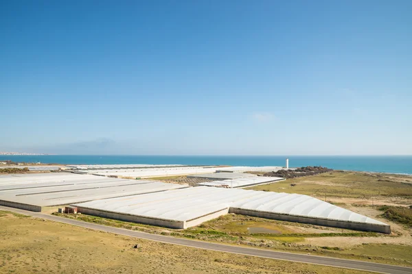 Landwirtschaftliche Treibhausgaslandschaft — Stockfoto