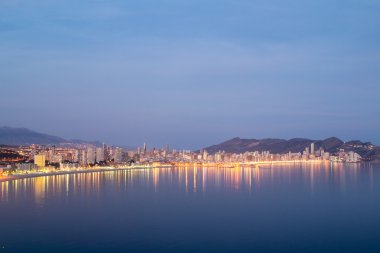 Benidorm manzarası görünümü
