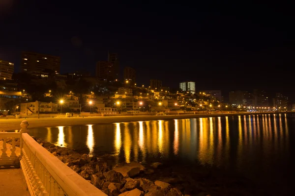 Vista a la playa de Benidorm — Foto de Stock