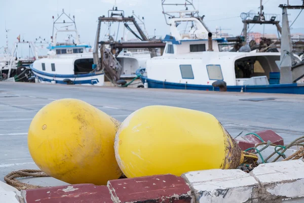 Visserij haven weergave — Stockfoto