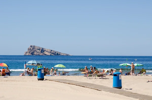 Stranden i Benidorm — Stockfoto