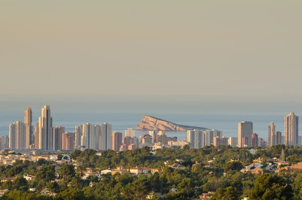 Zobacz panoramę miasta Benidorm — Zdjęcie stockowe