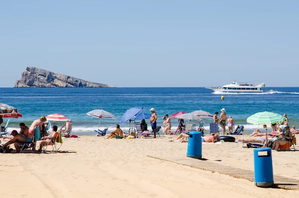 Benidorm plaża widok — Zdjęcie stockowe