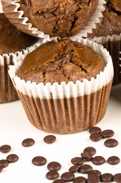 Muffin al cioccolato fatti in casa — Foto Stock