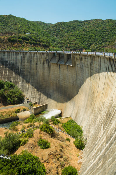 Large concrete reservoir