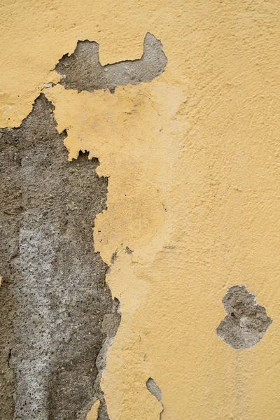 Peeling wall with plaster coming off — Stok fotoğraf