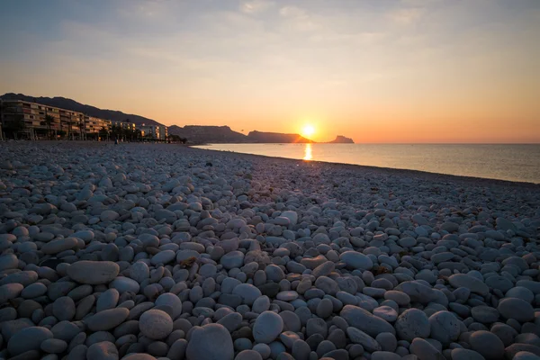 Alba sulla baia di Altea — Foto Stock