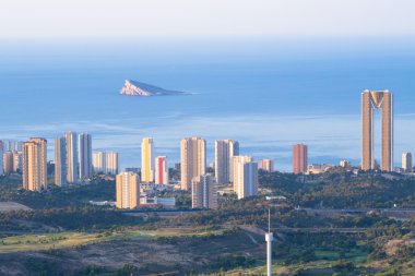 Benidorm manzarası görünümü