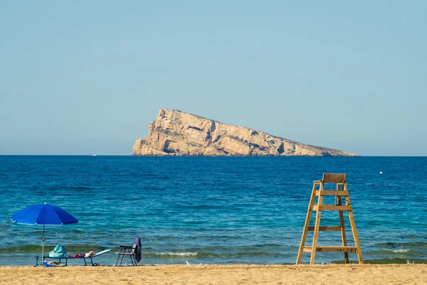 ベニドーム ビーチと島 — ストック写真