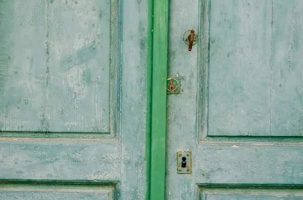 Green door detail — Stock Photo, Image