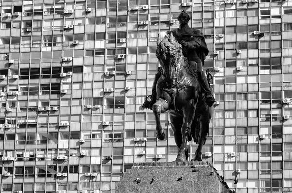 Zobrazení centra města Montevideo — Stock fotografie