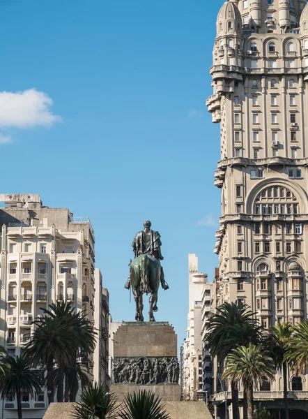 Montevideo Praça da independência — Fotografia de Stock