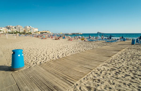 Vista a la playa de Benidorm — Foto de Stock