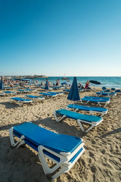 Benidorm vista sulla spiaggia — Foto Stock