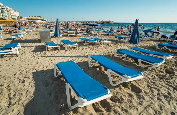 Benidorm uitzicht op het strand — Stockfoto