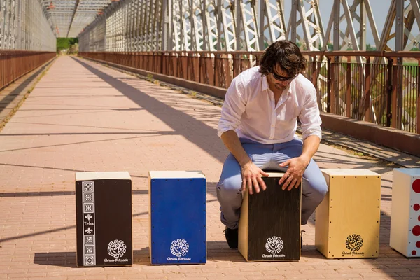 Flamenco percussões jogador — Fotografia de Stock