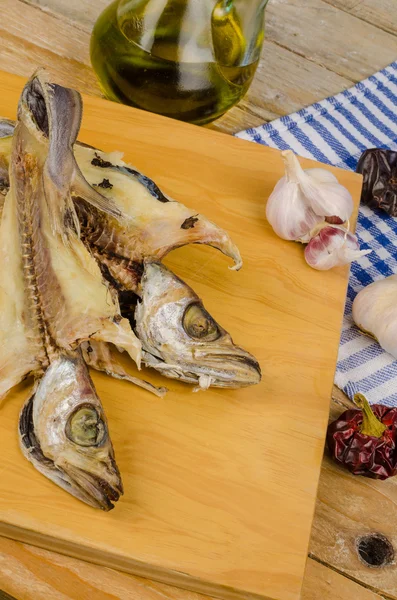 Cucinare pesce essiccato — Foto Stock